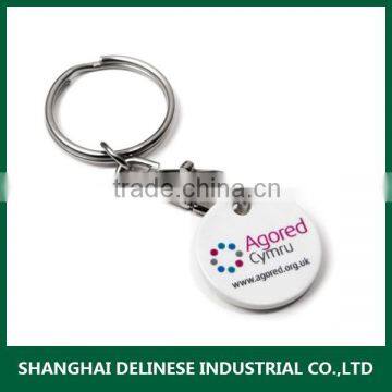 round shape pvc keychain