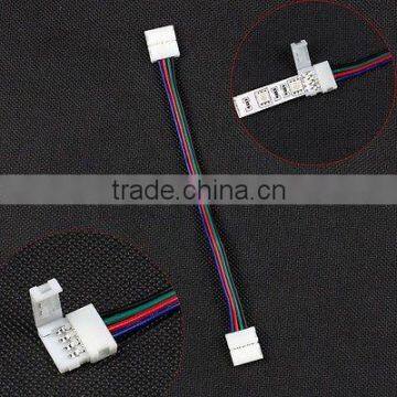 RGB 5050 LED STRIP LIGHT SOLDERLESS CONNECTORS LINK WIRES TAPE CORNER JOINERS UK photo-3