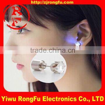 led light up earring ear stud glow in the dark for party