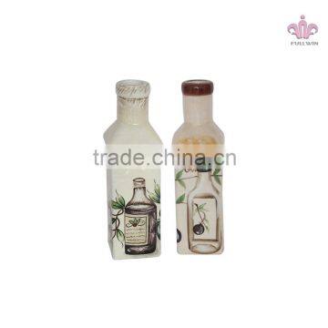 ceramic oil and vinger bottle