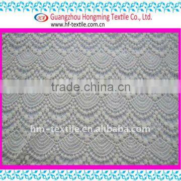 Top quality 100% cotton sector water soluble lace embroidered fabric