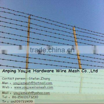 Hot Sell Size 12# x 12# PVC Coated Galvanized Barbed Wire(factory)