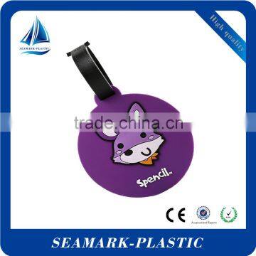 2016 Custom Made Waterproof Silicone Luggage Tags Name Tag for Airplane