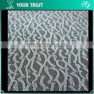 Weave Optical Effect Wedding Dress/Veil/Dresses 2015 Lace 100% Nylon Net Fabric