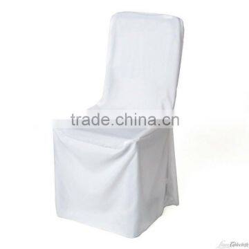 Square polyester banquet chair cover for wedding