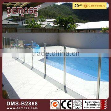 deck railing glass panels / temporary fence panel