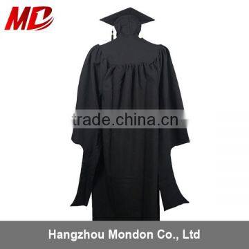 Deluxe Master Graduation Cap and Gown Matte Black