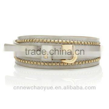 white fashion Leather Belt Wholesale With Various Colors and Factory Prices