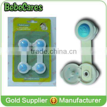 Children Safety Plastic Push Button Cabinet Locks