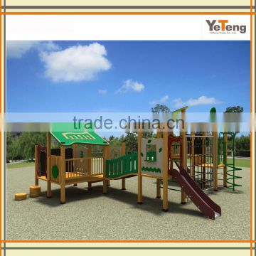 Outdoor kids play Structure for School wood playground series