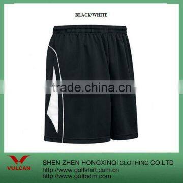 100% Polyester moisture Men Sports Shorts with contrast inserts