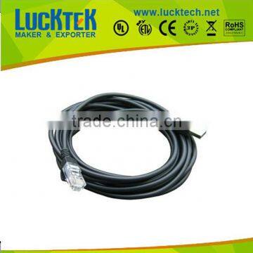 Straight barcode scanner USB A male to RJ50 male cable