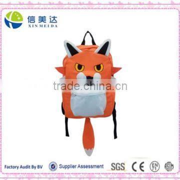 Plush Soft Orange Fox Animal Backpack