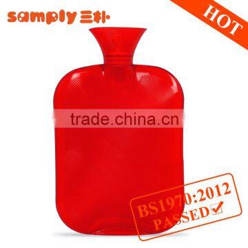 1800ml hot PVC hot-water bottle classic big capacity red anti-scald