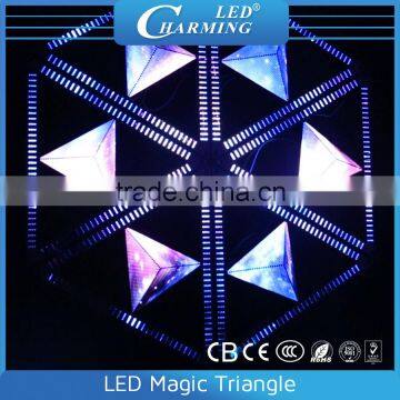 Fashion 3D effect lighting for club stage led decoration