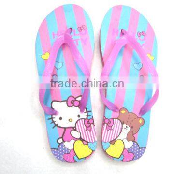 2015 cheap wholesale girl slipper cartoon design slipper and sandal children/kid shoes