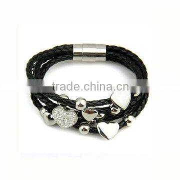 Low moq best sell stainless steel charms clasp for bracelet clasps for leather bracelets magnetic clasps for bracelets (LB2054)