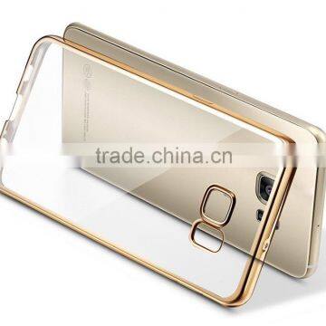 Luxury Ultra Thin Transparent Soft Chrome Electroplate TPU Case for samsung galaxy s7 Soft TPU mobile covers for galaxy s7 case