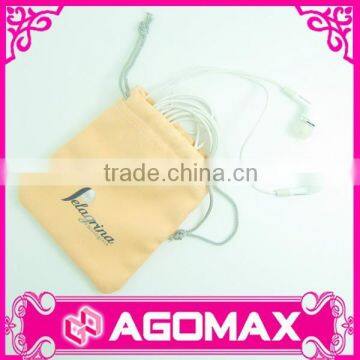 Factory direct sell novelty gift reusable drawstring headset pouch