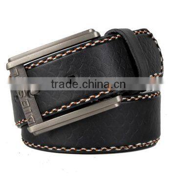Drop Shipping Mens Fish Scale Stripe Fake Leather Waist Belts