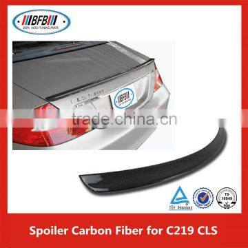 Rear Roof Trunk Spoiler Wing Lips Carbon Fiber Fit For B ENZ CLS C219