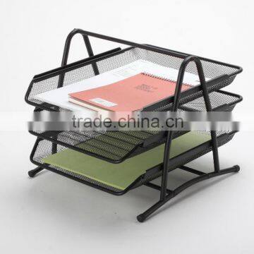 B82001 metal mesh 3 tier desk tray