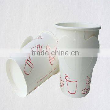 Disposable Paper Cup With Handle ,custom Logo Print Paper Coffee Cup,7OZ 9OZ Handle Paper Cups for Hot Drink photo-3