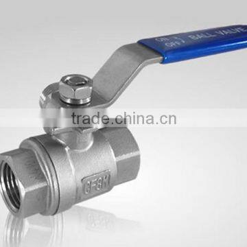 Female Thread 2 Pieces Stainless Steel Ball Valve