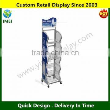 Lightweight Shop Display Stands Powder Coating Beverage Retail Display Stand YM5-712