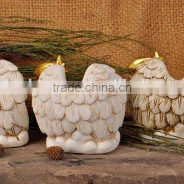 Resin Nativity Set in Wing Embrace photo-6
