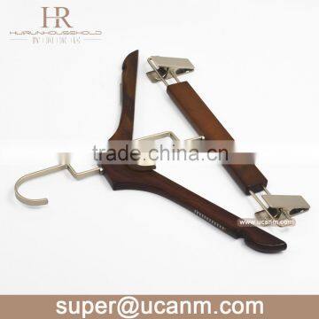 HRW-66P0V Wooden hangers wholesales hangers factory short clothes hangers