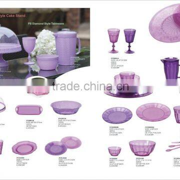 Plastic tableware diamond style pitcher