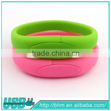 Full capacity high speed silicone wristband usb memory stick