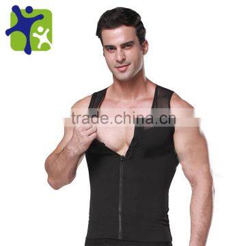 Fashion Bodyshaper Sports Mesh Vests,man zipper loose weight vest 388