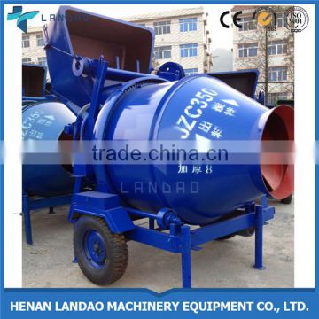 JZC350 portable self loading concrete mixer with drum price