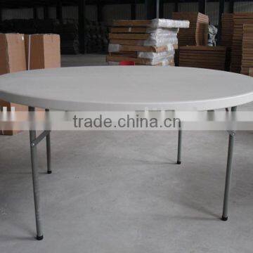 Outdoor USE hdpe Plastic Round Folding Table