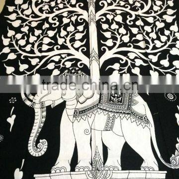 Beautiful Traditional Print Bed sheets Cheap Indian Cotton Bed sheet Flat sheet Tapestry