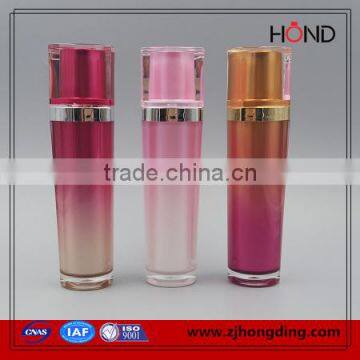 Wholesale Double Color Gradient Color Brand Name Face Cream Wholesale Triangle Make up Bottle/cosmetic Bottle