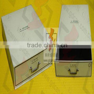 hot design custom cardboard cosmetic box drawer tube wholesale