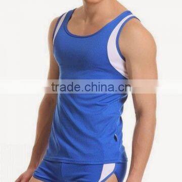 Mens body building singlets / tank tops ,92% cotton 8% spandex mens plain slim fit tank tops,custom mens rib fitness singlets