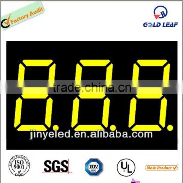 Long life 7 segment led display 3 digit