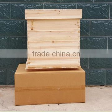 wooden double two layers langstroth beehive