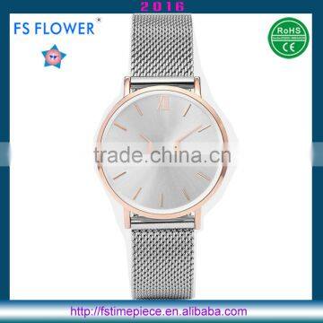 FS FLOWER - Hot Global Watch Fashion Type 0.6 Line Mesh Band Quartz Watches Classic