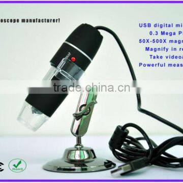 CE/FCC/RoHS 500 best USB digital microscope manufacturer