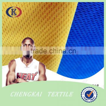 mini eyelet polyester bird eye fabric for basketball sportswear