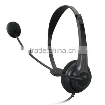 monaural headset with microphone/RJ11/RJ9 for call center telemarketing