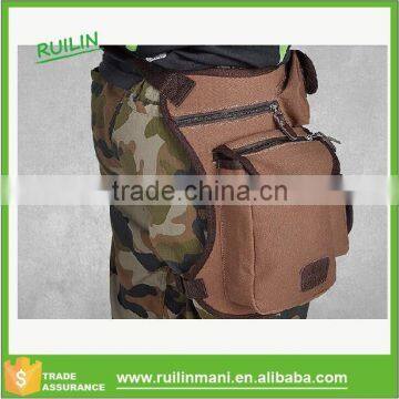 waist packs outdoor Canvas drop waist leg bags waist pack bag Men running belt bicycle and motorcycle