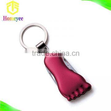 Toe Shape Multifunction Pocket Knife With Key Ring photo-4