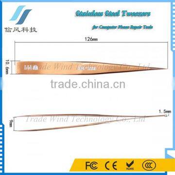BST-16C Highly Precise Stainless Steel Tweezers for Computer Mobile Repair Tools