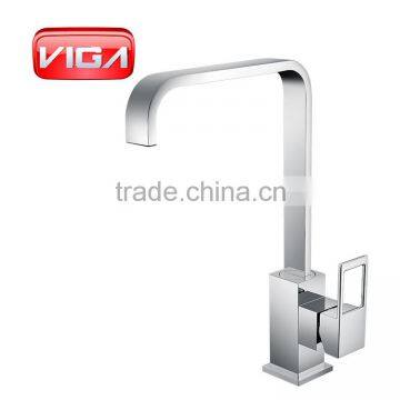VIGA Bath Shower Set Brass Chrome Shower Column Square Bath Shower Mixer photo-6